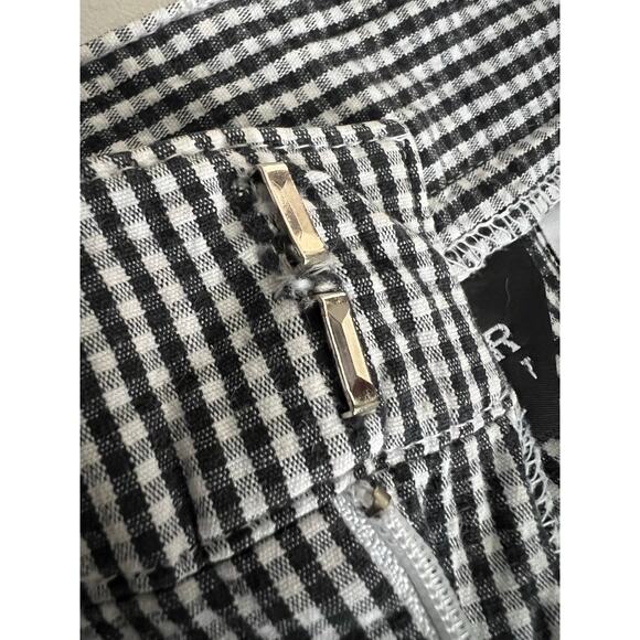 Sag Harbor Sport Vintage gingham black & white capri pants size 8 preppy mom - Picture 7 of 11